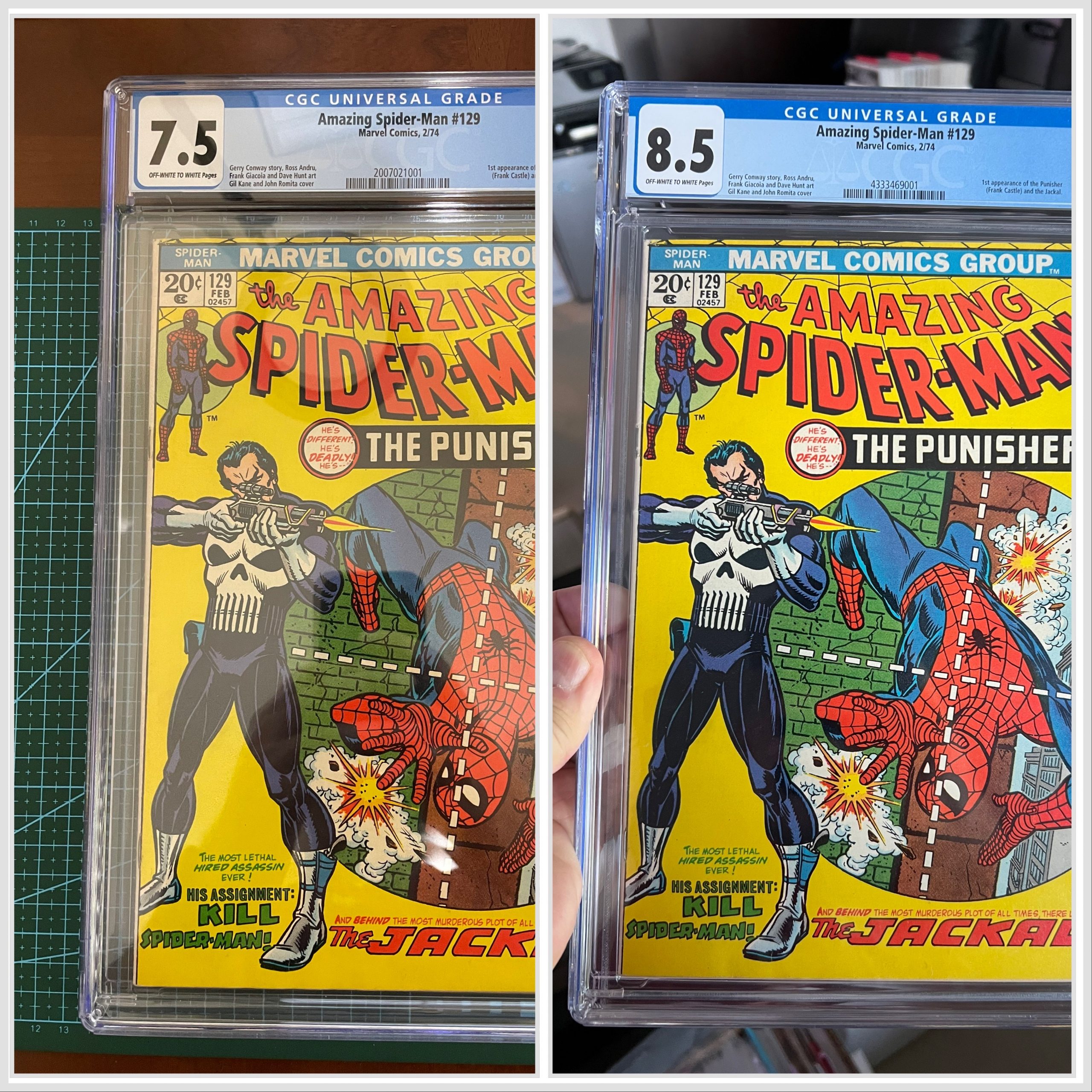Comic Book pressing service CPR Amazing Spider-man 129 CGG