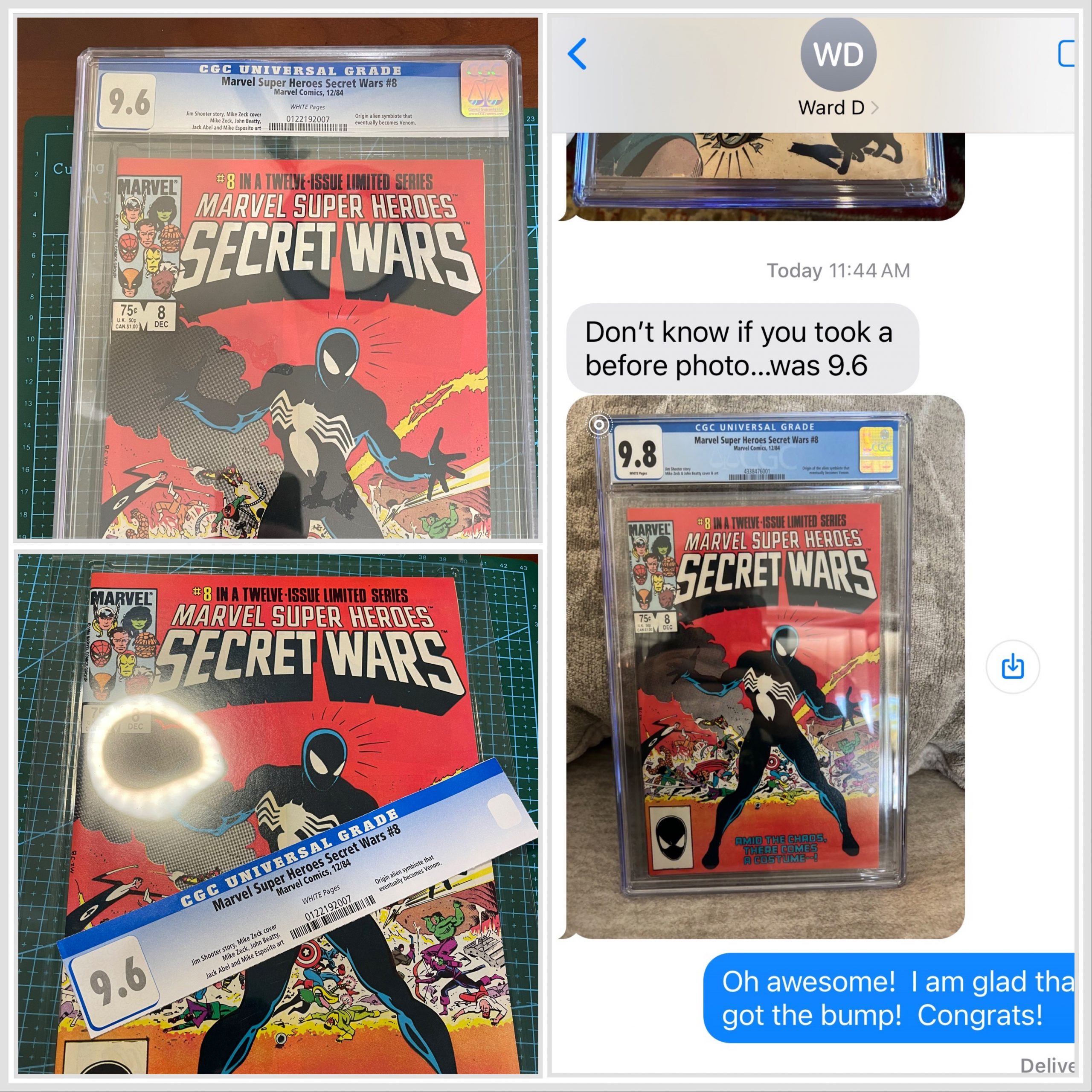 Comic book presser comic pressing and comic cleaning to CGC 9.8