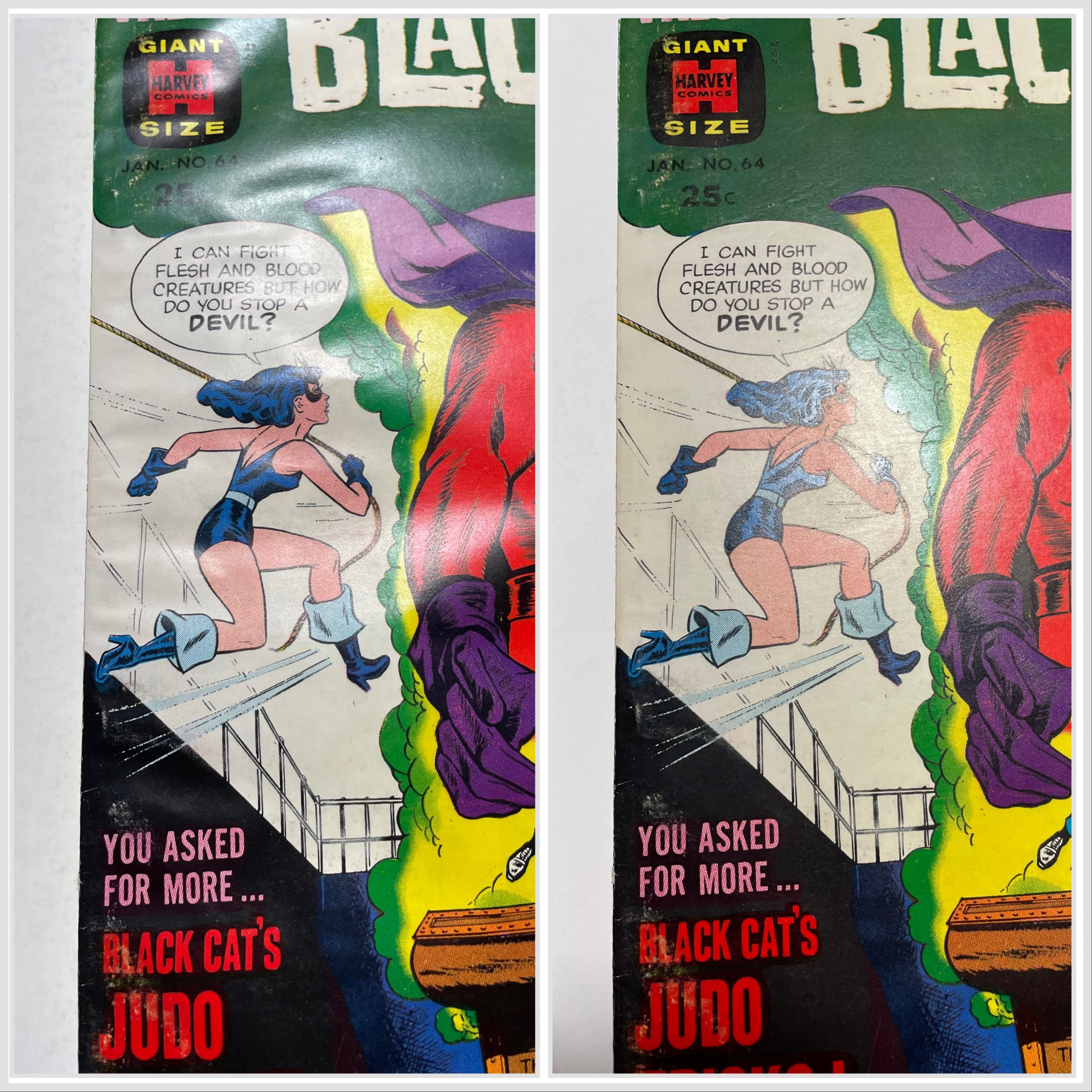 Comic pressing of golden age comics by Palm Beach Comic Presser